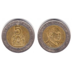 (30) Kenia. 1997. 5 Shillings (BC+)