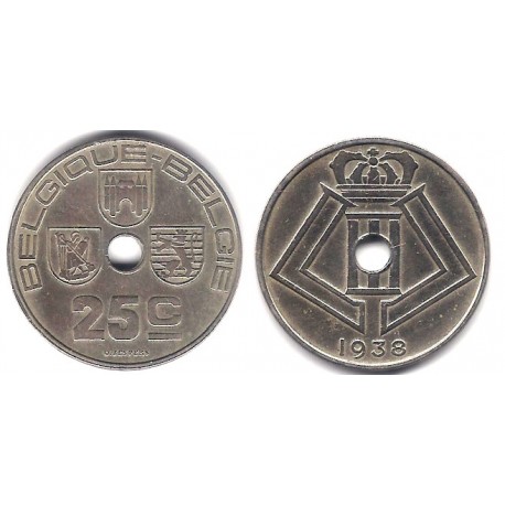 (114.1) Bélgica. 1939. 25 Centimes (MBC)