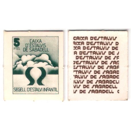 Caixa d'Estalvis de Sabadell. 5 Pesetas (EBC+)