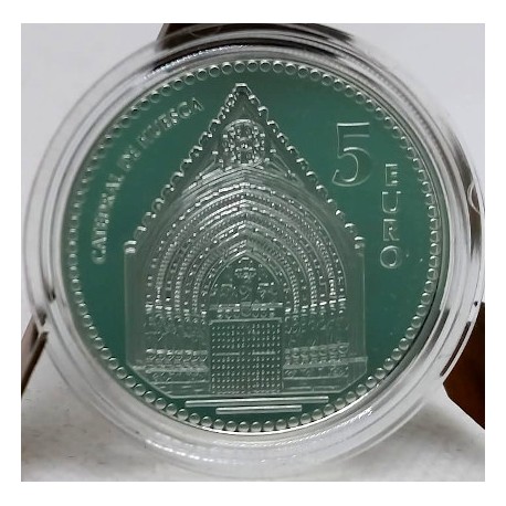 España. 2010. 5 Euro (Proof) (Plata) Huesca