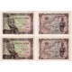 Estado Español. 1945. 1 Peseta (x2) (SC) Serie E. Pareja Correlativa