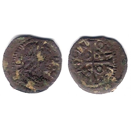 Luis XIV (Principado Catalán). 164X. Dinero (BC/BC-) Ceca de Barcelona