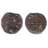 Luis XIV (Principado Catalán). 164X. Dinero (BC/BC-) Ceca de Barcelona