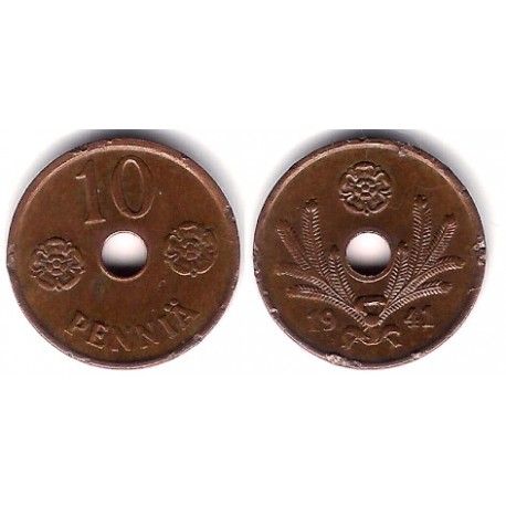 (33.1) Finlandia. 1941. 10 Penniä (MBC)