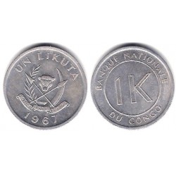 (8) Congo. 1967. 1 Likuta (EBC)