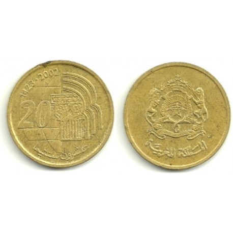 (Y115) Marruecos. 2002. 20 Santimat (MBC)