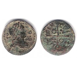 Luis XIV (Principado Catalán). Sin Fecha. Dinero (BC+) Ceca de Barcelona