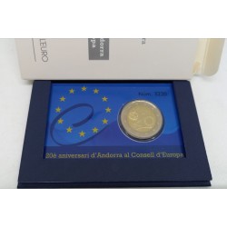 Andorra. 2014. 2 Euro (Proof) Consejo de Europa
