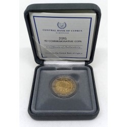 Chipre. 2015. 2 Euro (Proof) Bandera Europea