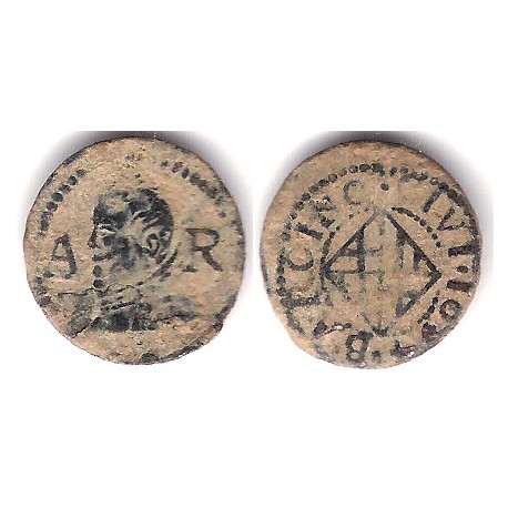 Felipe IV. 1654. Ardite (BC/BC-) Ceca de Barcelona AR