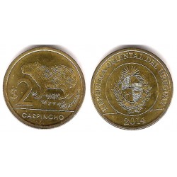 (136) Uruguay. 2014. 2 Pesos (SC)