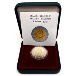 Bélgica. 2012. 2 Euro (Proof) 10 Aniv. Euro
