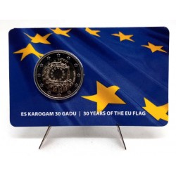 Letonia. 2015. 2 Euro (SC) Bandera Europea