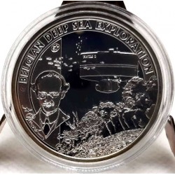 Bélgica. 2011. 10 Euro (Proof) (Plata) Belgian Deep Sea Exploration