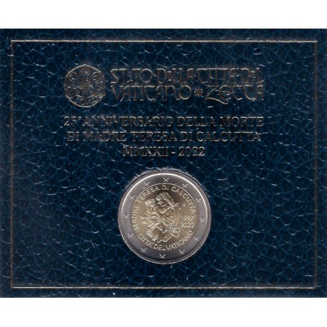 Ciudad del Vaticano. 2022. 2 Euro (SC) Madre Teresa de Calcuta
