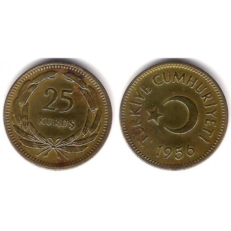 (886) Turquía. 1956. 25 Kurus (MBC)