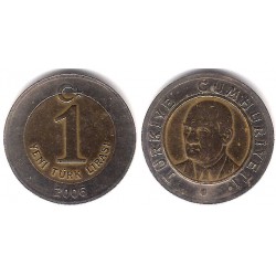 (1169) Turquía. 2006. 1 New Lira (BC+)