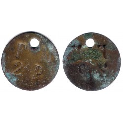 F.M. Ficha. 2 Pesetas (BC)