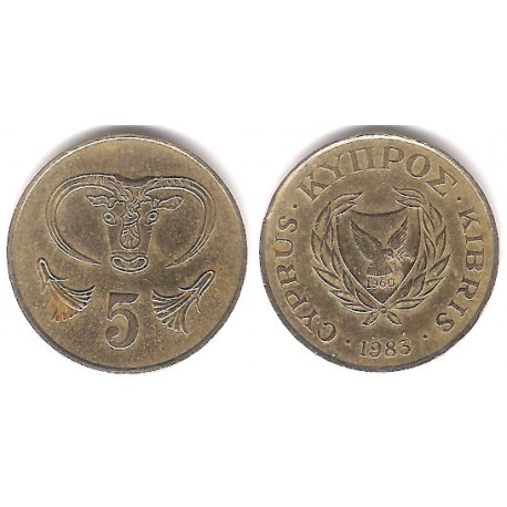 (55.1) Chipre. 1983. 5 Cents (MBC)