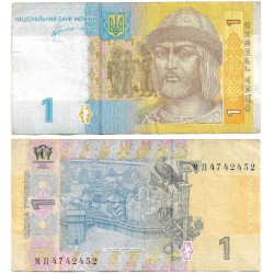 (116Ab) Ucrania. 2011. 1 Hryvnia (BC) Leve rotura margen lateral