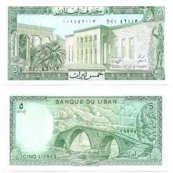 (62d) Líbano. 1986. 5 Livres (SC)