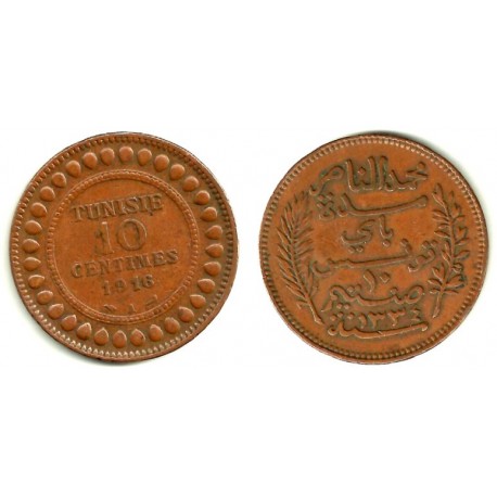 (236) República Tunecina. 1916A. 10 Centimes (MBC)