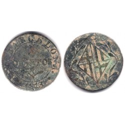 José Napoleón. 1813. 4 Cuartos (RC+) Ceca de Barcelona