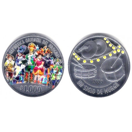Uruguay. 2020. 1000 Pesos (Proof) (Plata)