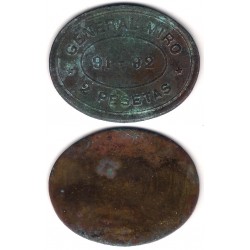 General Miró. 2 Pesetas (BC)