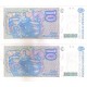 (325b) Argentina. 1985-89. 10 Australes (SC) Pareja Correlativa