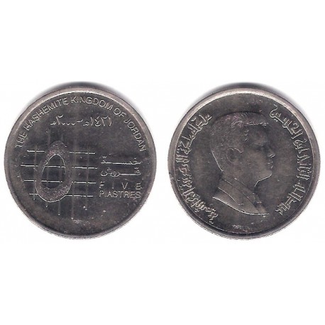 (73) Jordania. 2000. 5 Piastres (MBC-)