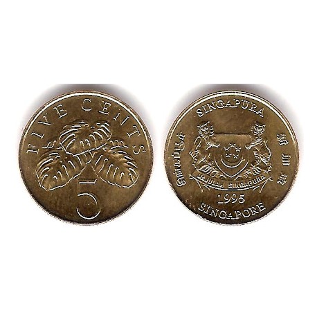 (99) Singapur. 1995. 5 Cents (SC)