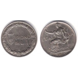 (62) Italia. 1923. 1 Lira (MBC)