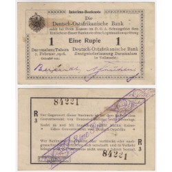 (20a) Compañia Alemana del África Oriental. 1916. 1 Rupie (SC-)
