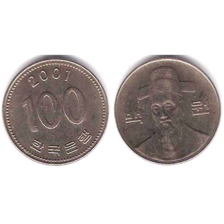 (35.2) Corea del Sur. 2001. 100 Won (MBC)