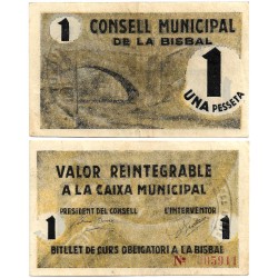 La Bisbal. 1937. 1 Peseta (EBC)