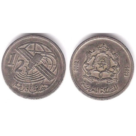 (Y116) Marruecos. 2002. ½ Dirham (MBC-)