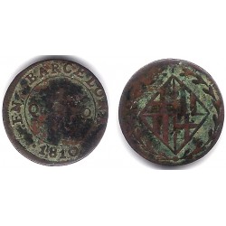 José Napoleón. 1810. 1 Cuarto (BC/BC-) Ceca de Barcelona