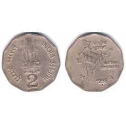 (121.3) India. 1998. 2 Rupees (BC)