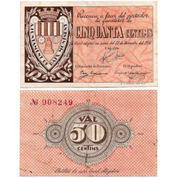 Baix Montseny. 1937. 50 Céntimos (MBC)