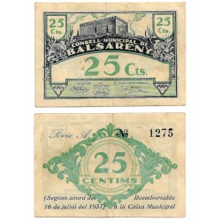 Balsareny. 1937. 25 Céntimos (MBC)