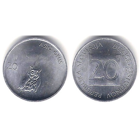 (8) Eslovenia. 1992. 20 Stotinov (SC)