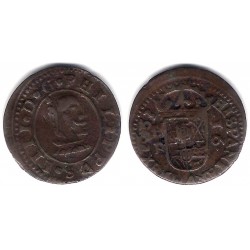 Felipe IV. 1663. 16 Maravedi (BC/BC+) Ceca de Burgos R