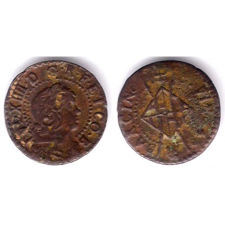 Luis XIV (Principado Catalán). 1643. Seiseno (BC/BC+) Ceca de Barcelona