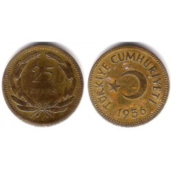 (886) Turquía. 1956. 25 Kurus (BC)