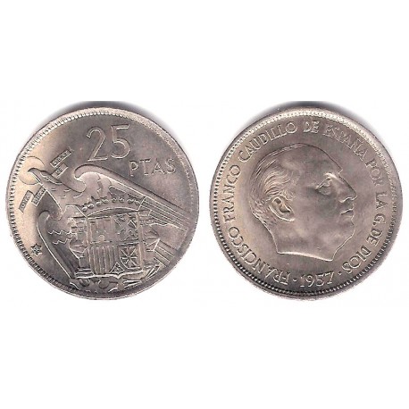 Estado Español. 1957*(66). 25 Pesetas (SC)