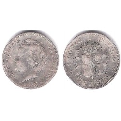 Alfonso XIII. 1893*(-----). 1 Peseta (BC+) (Plata) Ceca de Madrid PG-V