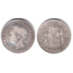 Alfonso XIII. 1902*(-----). 1 Peseta (BC) (Plata) Ceca de Madrid SM-V