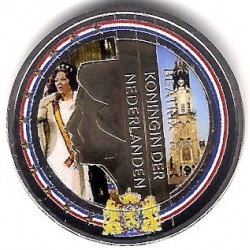 Países Bajos. 2001. 2 Euro (SC) Coloreada