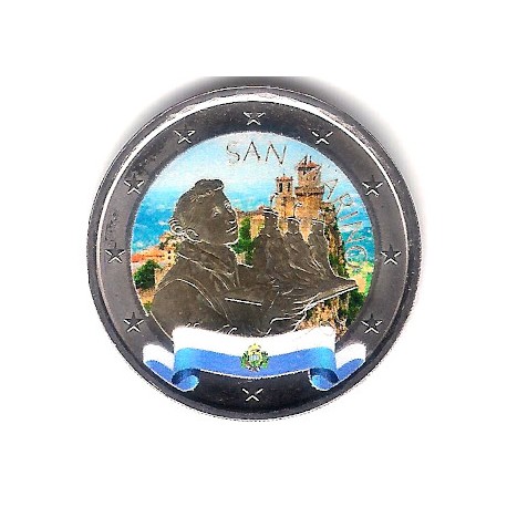 San Marino. 2022. 2 Euro (SC) Coloreada